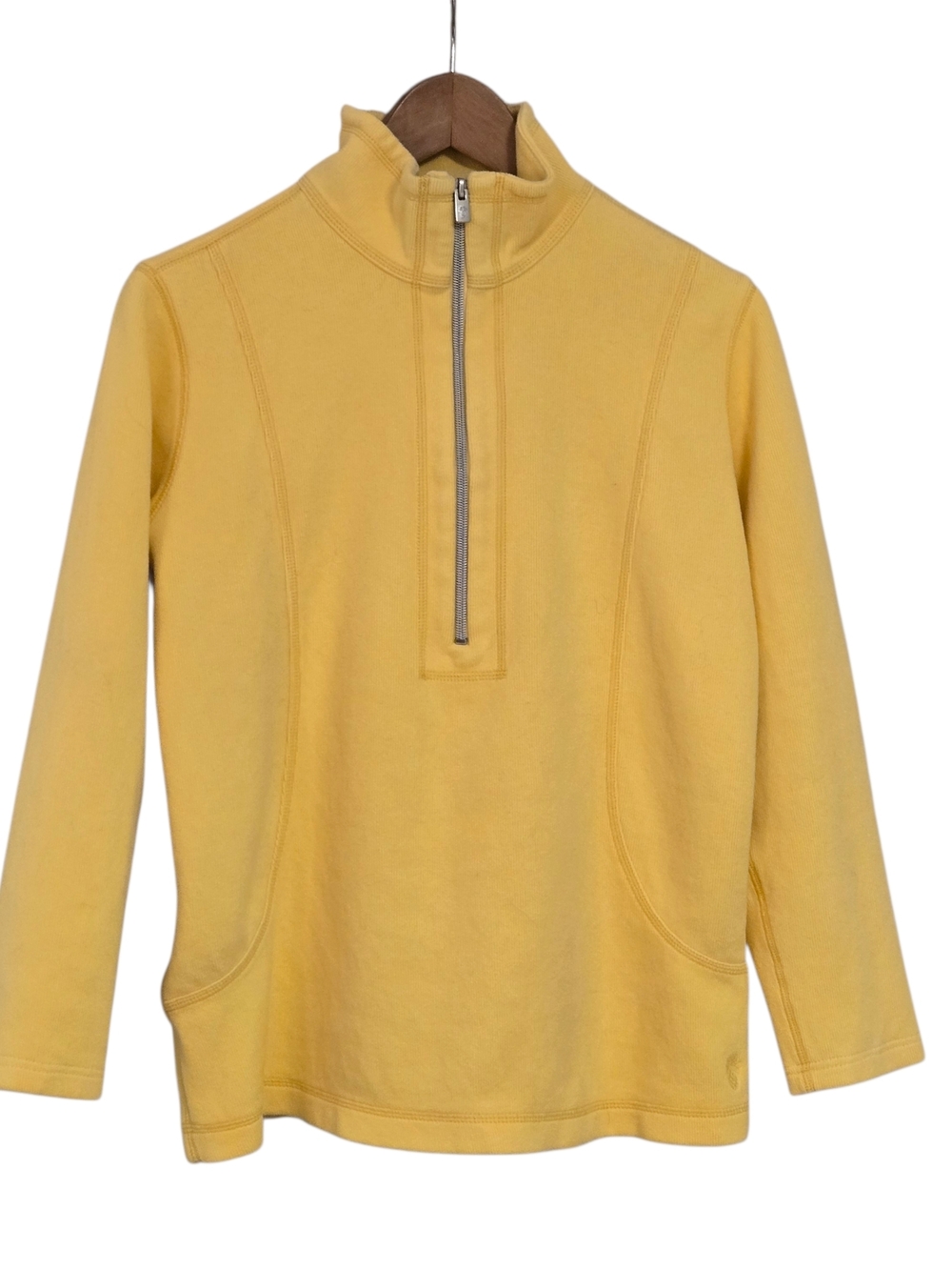 Tommy Bahama Yellow Quarter-Zip Pullover Hoodie